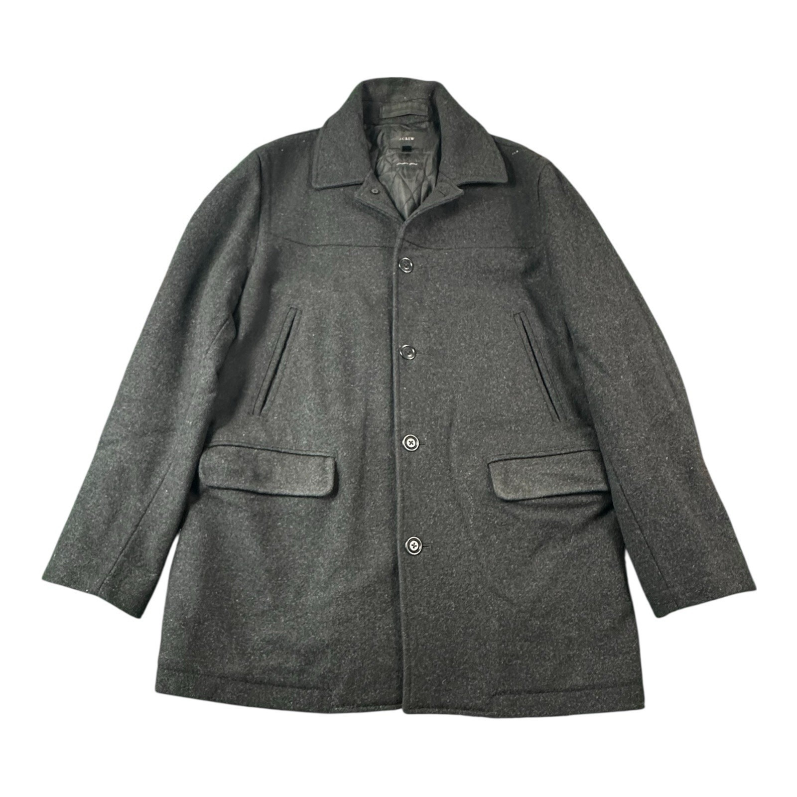 J.Crew Charcoal Gray Insulated University Men's Peacoat Size Large